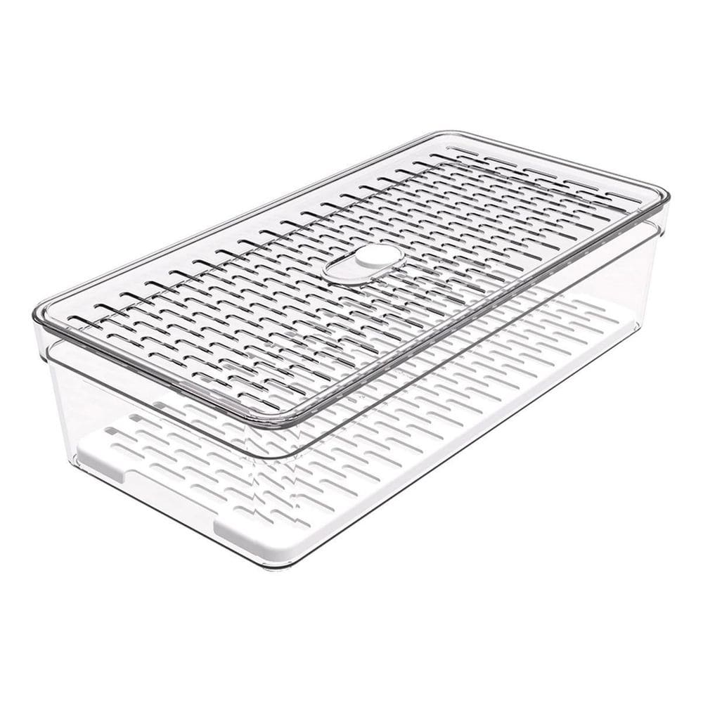 Organizador De Geladeira Médio Frutas Legumes Com Grade