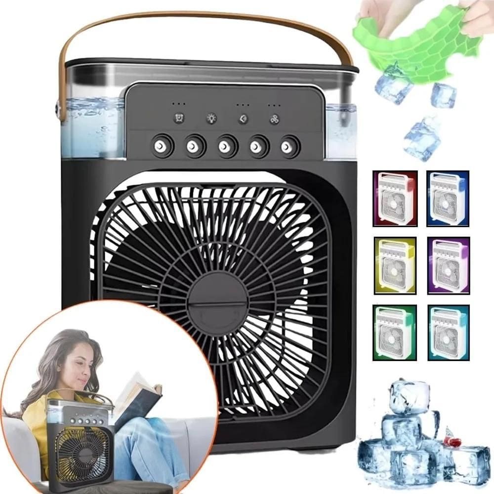 Mini Ar Condicionado Ventilador Portátil Reservatório Água C