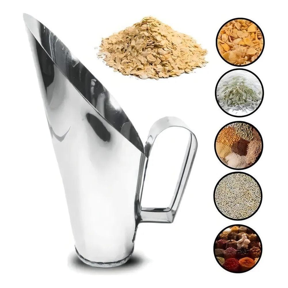 Concha Para Cereais / Ração Medidor Inox 500G