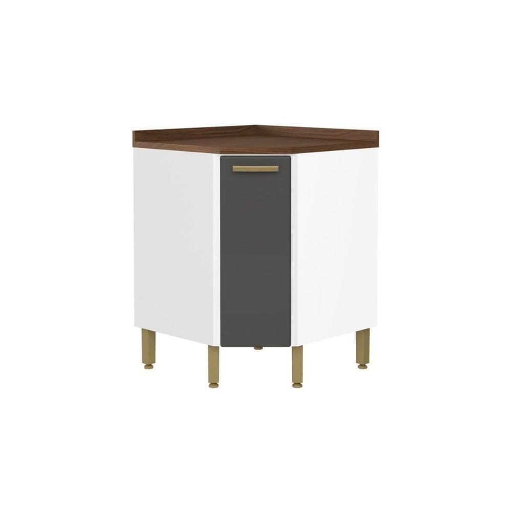 Gabinete De Cozinha Modulado Bella Canto C- 1 Porta Grafite - Bertolini