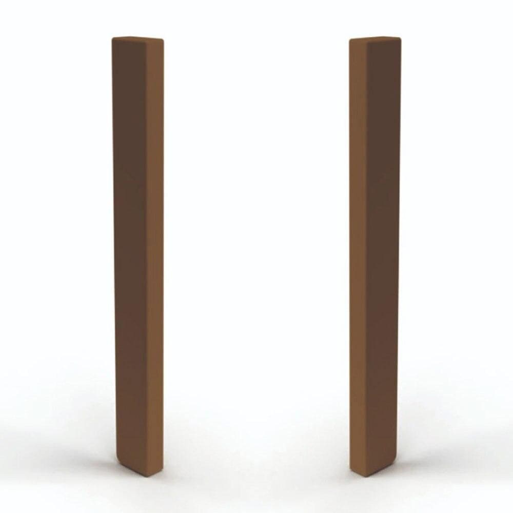 Terminal para Rodapé Plasbil Nobre PVC 1142.10 Ipê, 15 x 151 mm