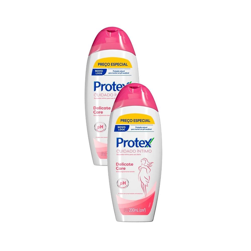 Kit 2 Sabonete Íntimo Protex Cuidado íntimo Delicate Care Preço Especial