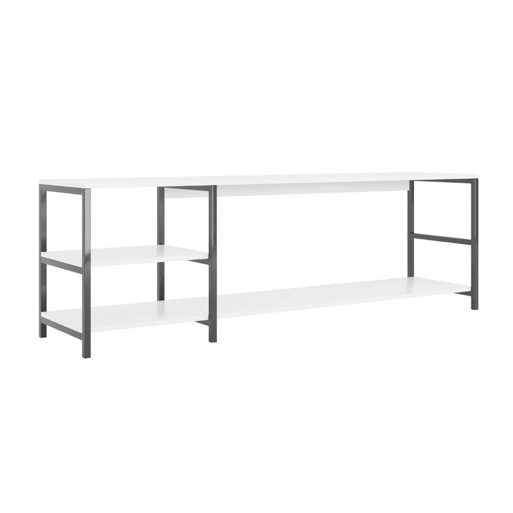 Estante Rack Industrial Brooklin 160 TV 60 Polegadas Branco