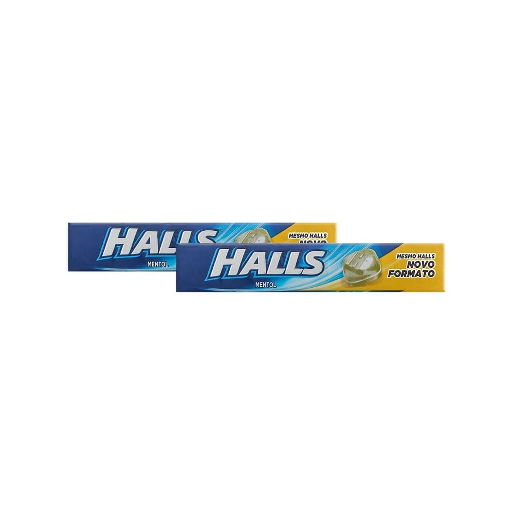 Kit 2 Bala Halls Mentol 28g
