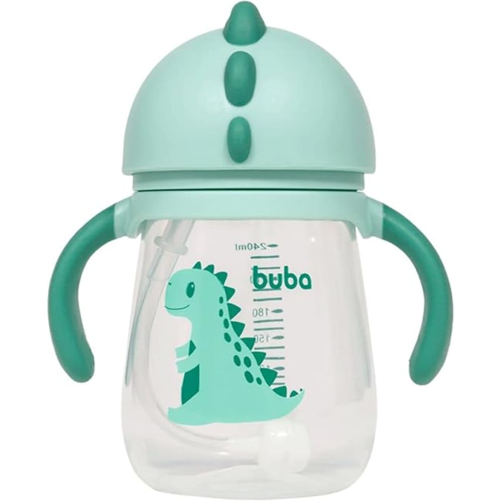 Copo Transição Antivazamento Válvula Dino Com Alça Buba Cor Verde
