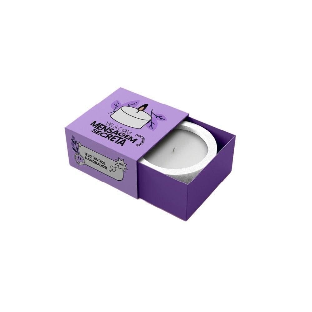 Vela Aromática De Baunilha Com Mensagem Secreta Para Aniversário Mágico
