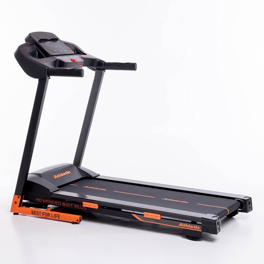 Esteira Athletic Advanced 610T Plus 16km/h 130kg Inclinação Eletrônica 12 Programas Dobrável Robusta