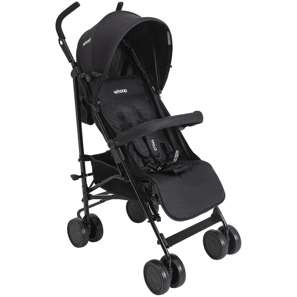 Carrinho de Bebe para Passeio Kiddo Cross Melange Preto