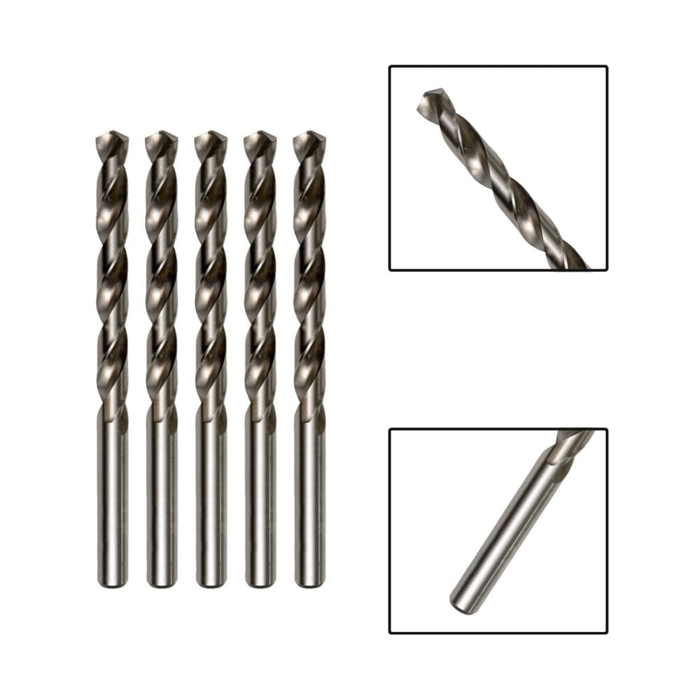 Kit 5 Brocas Paralelas De Aço Rápido HSS 11,5mm