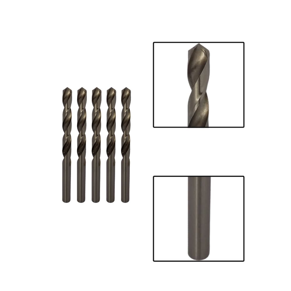 Kit 5 Brocas Paralelas Aço Rápido HSS 11mm