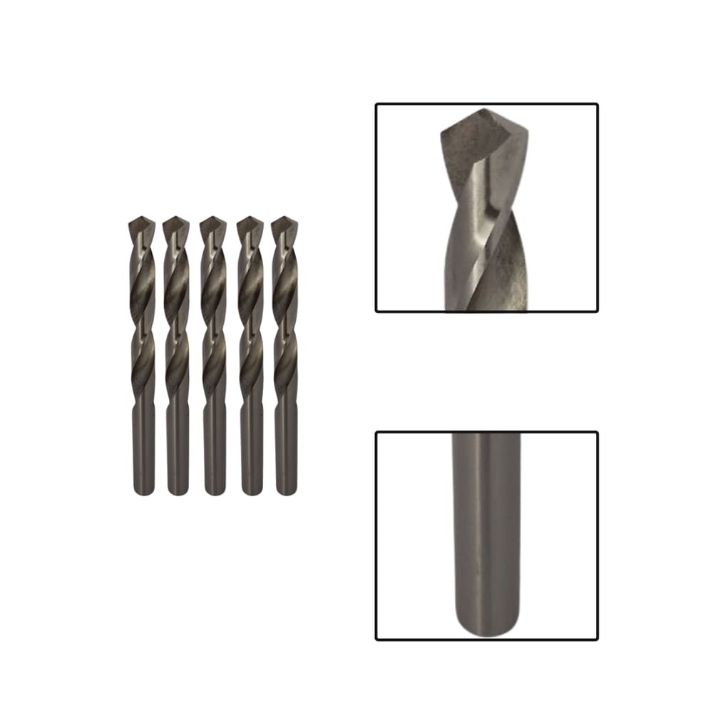 Kit 5 Brocas Paralelas Aço Rápido HSS 13mm