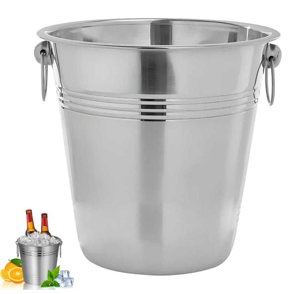 Balde de Gelo Inox 3 Litros Cerveja Vinho Conserva Bebida Festa Evento Aniversario Reuniao Comemoraçao