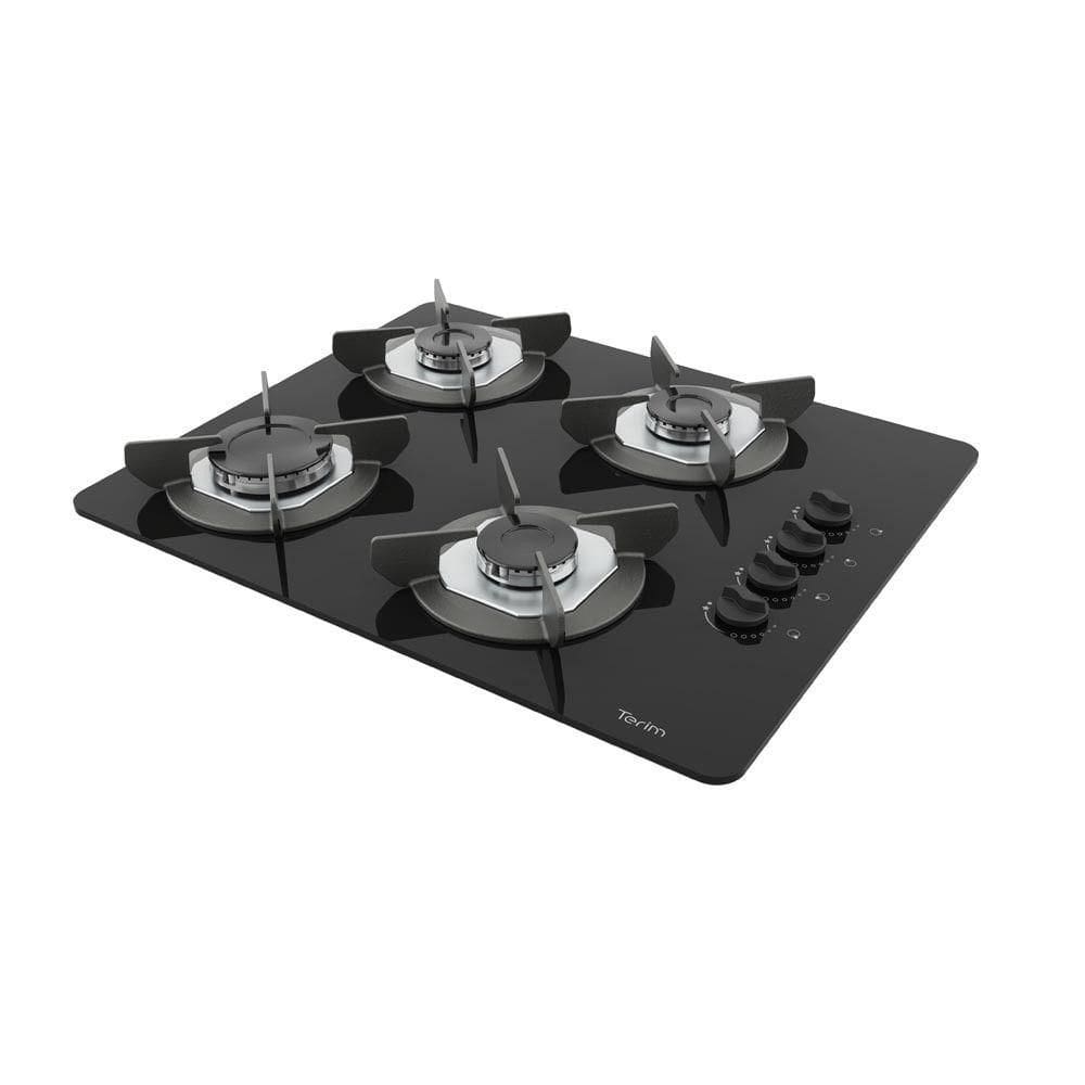 Cooktop Terim Safe Ferro Fundido 4 Bocas A Gas Preto Bivolt