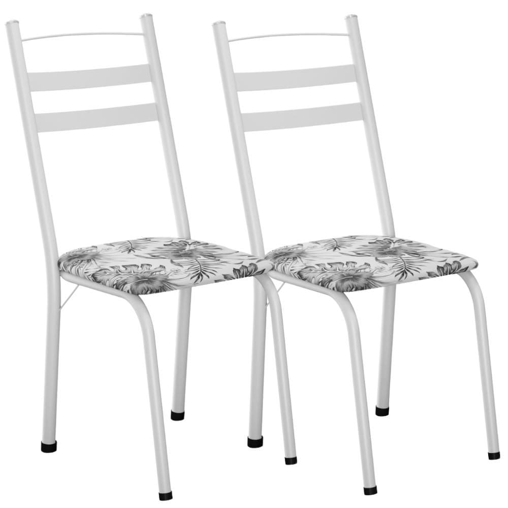 Kit 2 Cadeiras Tubular America 061 Branco ARTEF