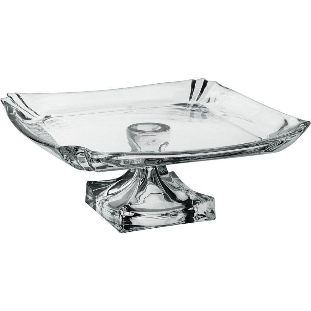 Centro Mesa Fruteira Home&co Com Pe Vidro 12x31 Transparente