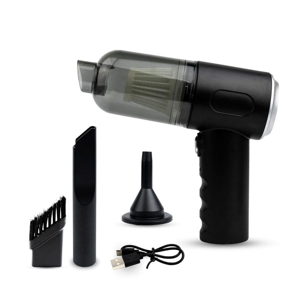 Mini Soprador Aspirador Pó Sem Fio Portátil Recarregável Usb