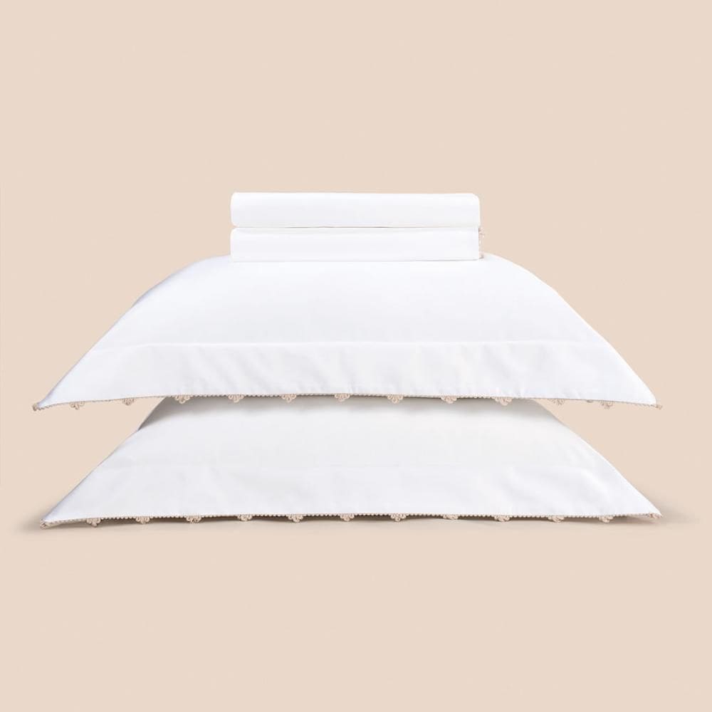 Jogo de Cama Queen Cetim 1.000 Fios Altenburg Haus Esplendor Branco