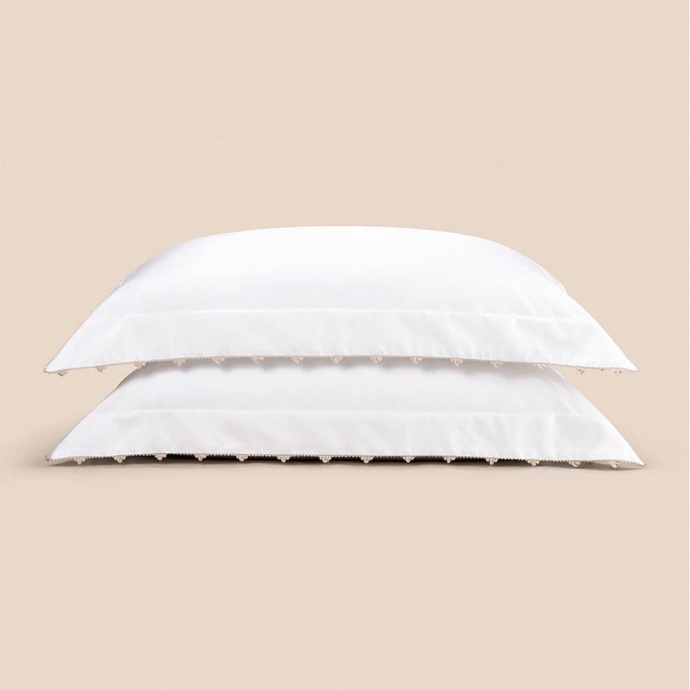 Jogo de Fronha 50cm x 90cm Cetim 1.000 Fios Altenburg Haus Esplendor Branco