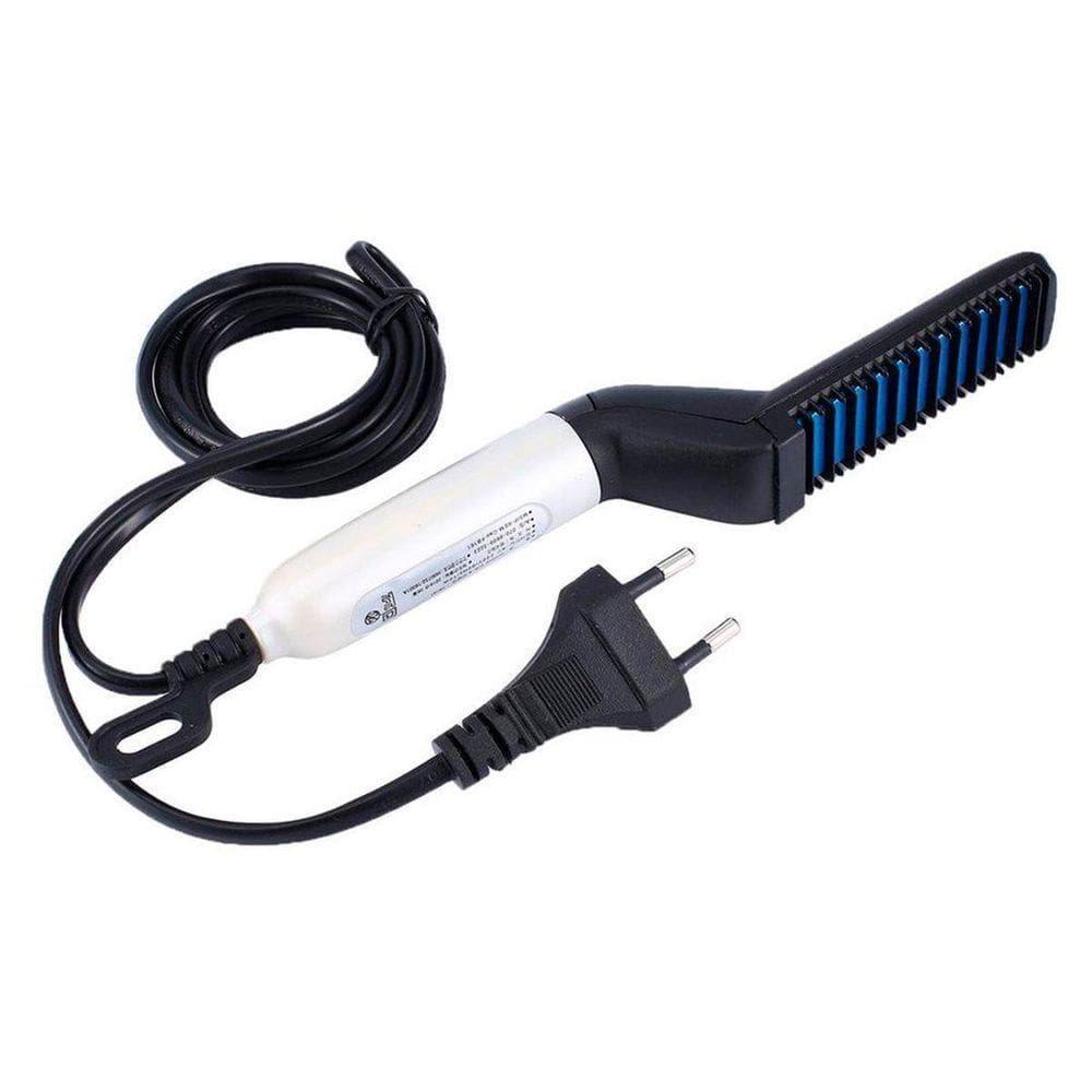 Pente Eletrico Chapinha Bivolt Alisa Cabelo Longo