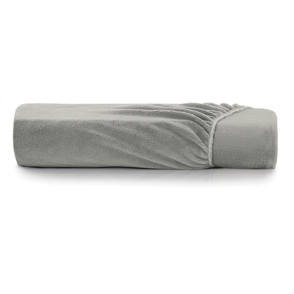 Lençol com Elástico King Altenburg Blend Malha Cinza Nuvem