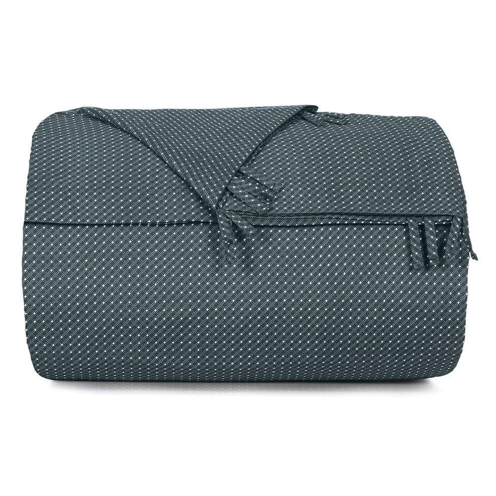 Capa de Edredom Casal Altenburg Toque Acetinado Slim Azul