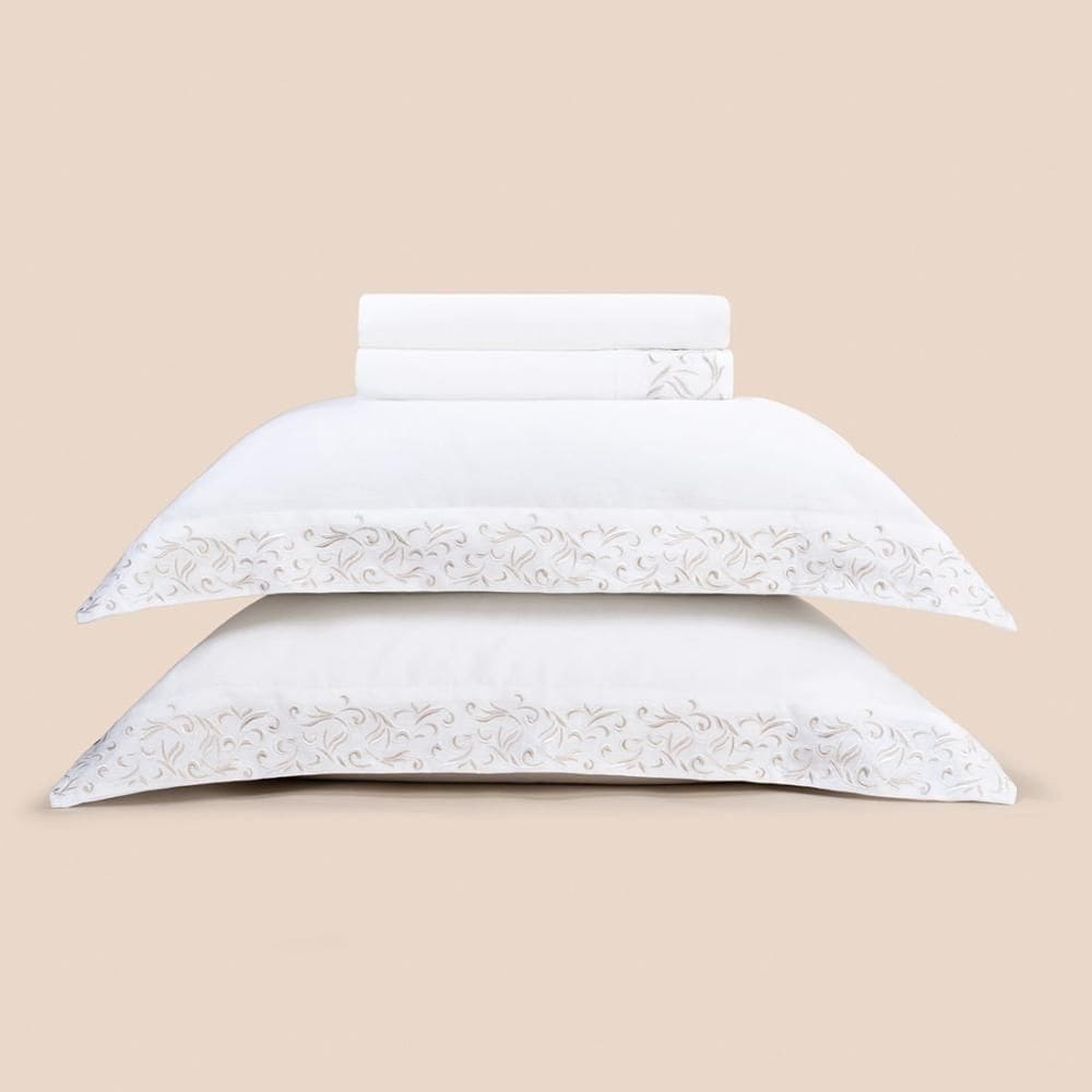 Jogo de Cama King 4 Peças Altenburg Haus Fábula Branco