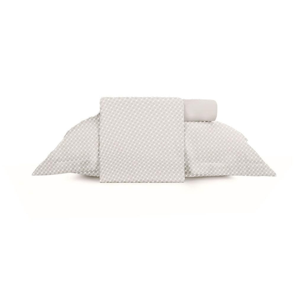 Jogo de Cama Completo Solteiro Altenburg Toque Acetinado Slim Porcelana