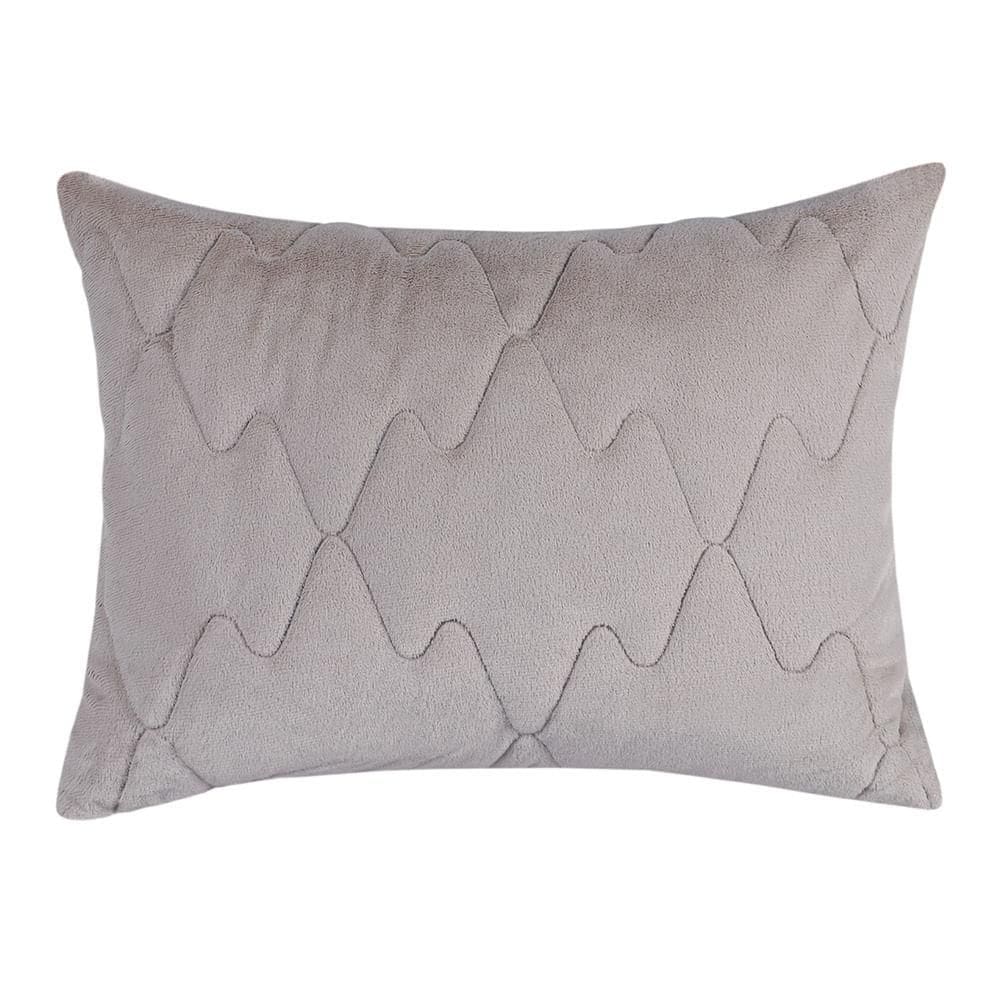 Porta Travesseiro 50cm x 70cm Altenburg Blend Comfort Cinza Nevoa