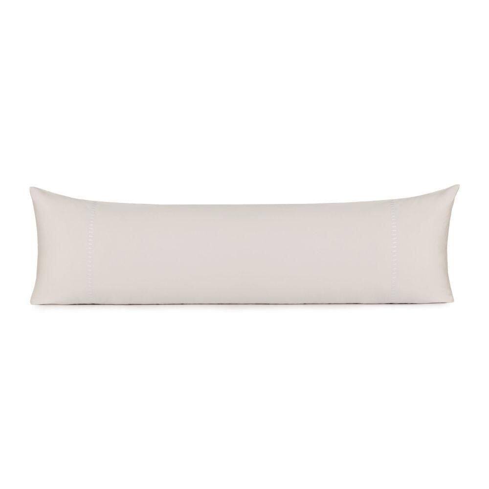 Fronha Body Pillow Altenburg Bordados em Cetim 300 Fios Cerclê Branco