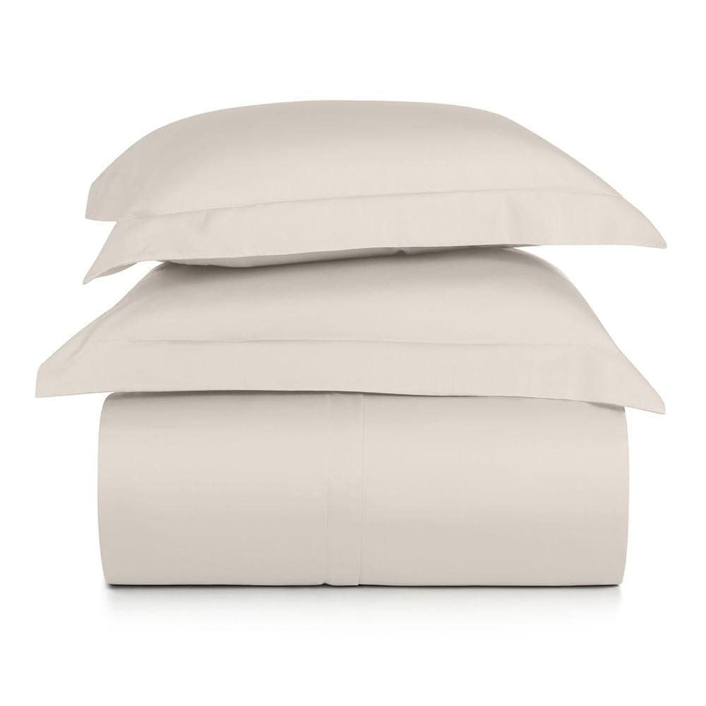 Jogo de Duvet Queen 3 Peças Altenburg Algodão Lux 200 Fios  Bege Delavé