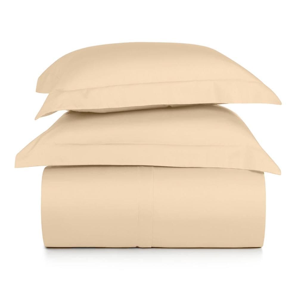 Jogo de Duvet King 3 Peças Altenburg Algodão Lux 200 Fios  Bege Caramelo