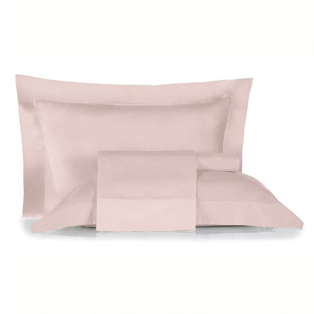 Jogo de Cama King 4 Peças Altenburg Algodão Lux 200 Fios  Inspire Rosa