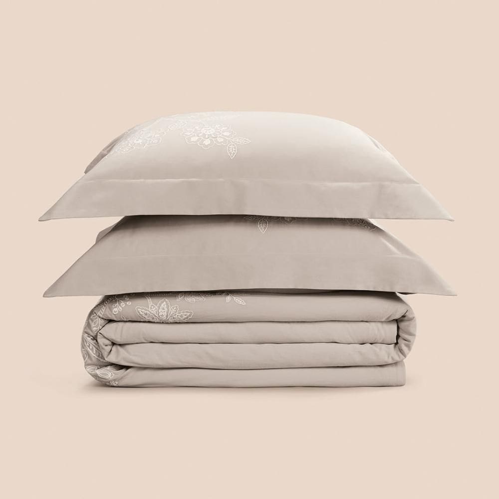 Jogo de Colcha King 3 Peças Altenburg Haus Jardim Bege Instinto