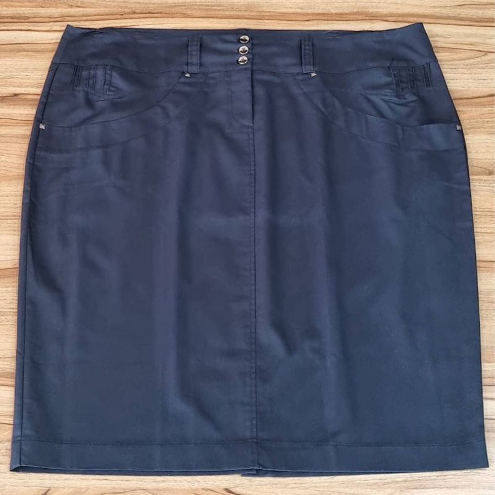 Saia Feminina Morena Luz Plus Size Marinho