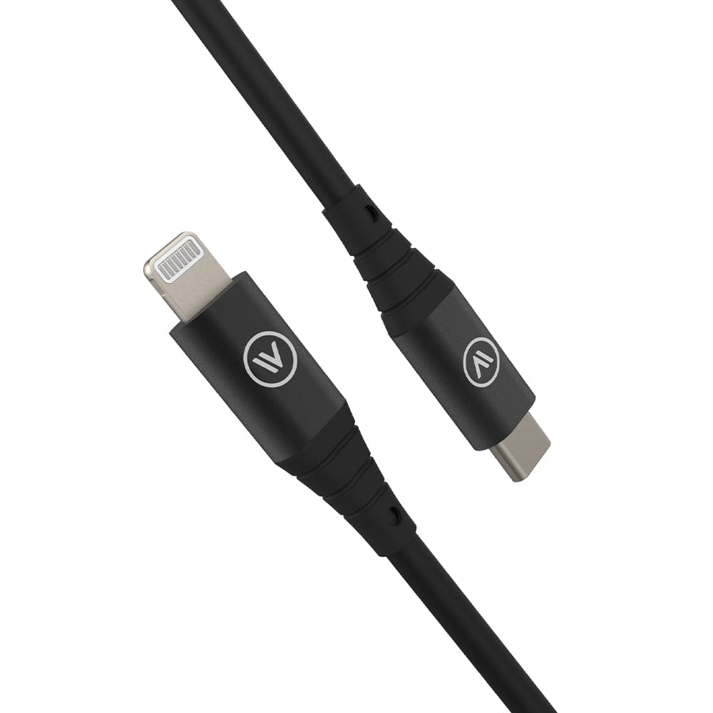 Cabo Mfi Lightning Para Usb-c Em Tpe Hard Cable Iwill Preto
