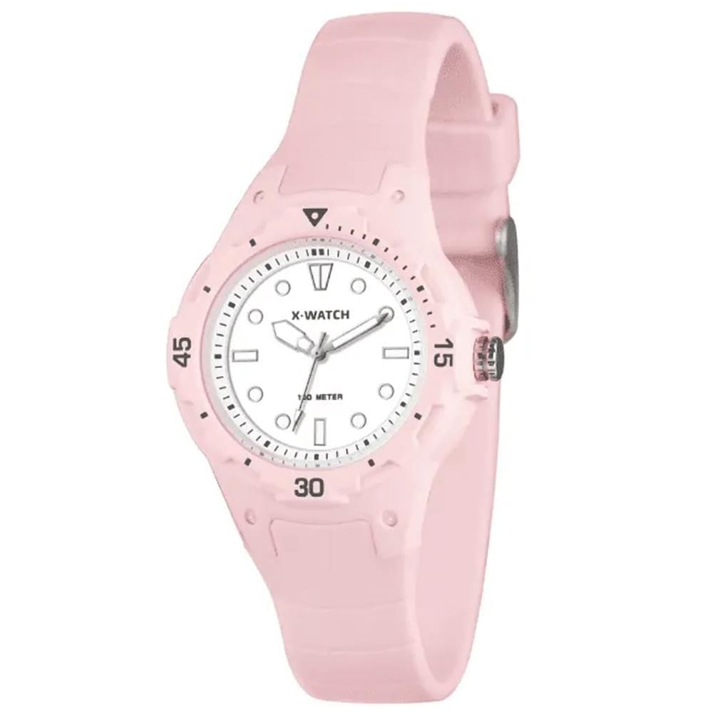 Relógio X-Watch Feminino Ref: Xfpp0023 B1rx Esportivo Analógico Rosa