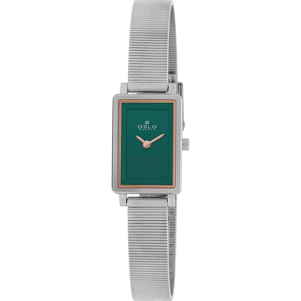 Relógio Oslo Feminino Ref: Olbsssvx0001 E1sx Slim Prateado Retangular