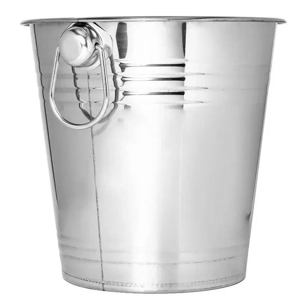 Balde de Gelo Inox 4,5 Litros Bevida Vinho Cerveja Drink Evento Festa Aniversario Confraternizaçao Reuniao