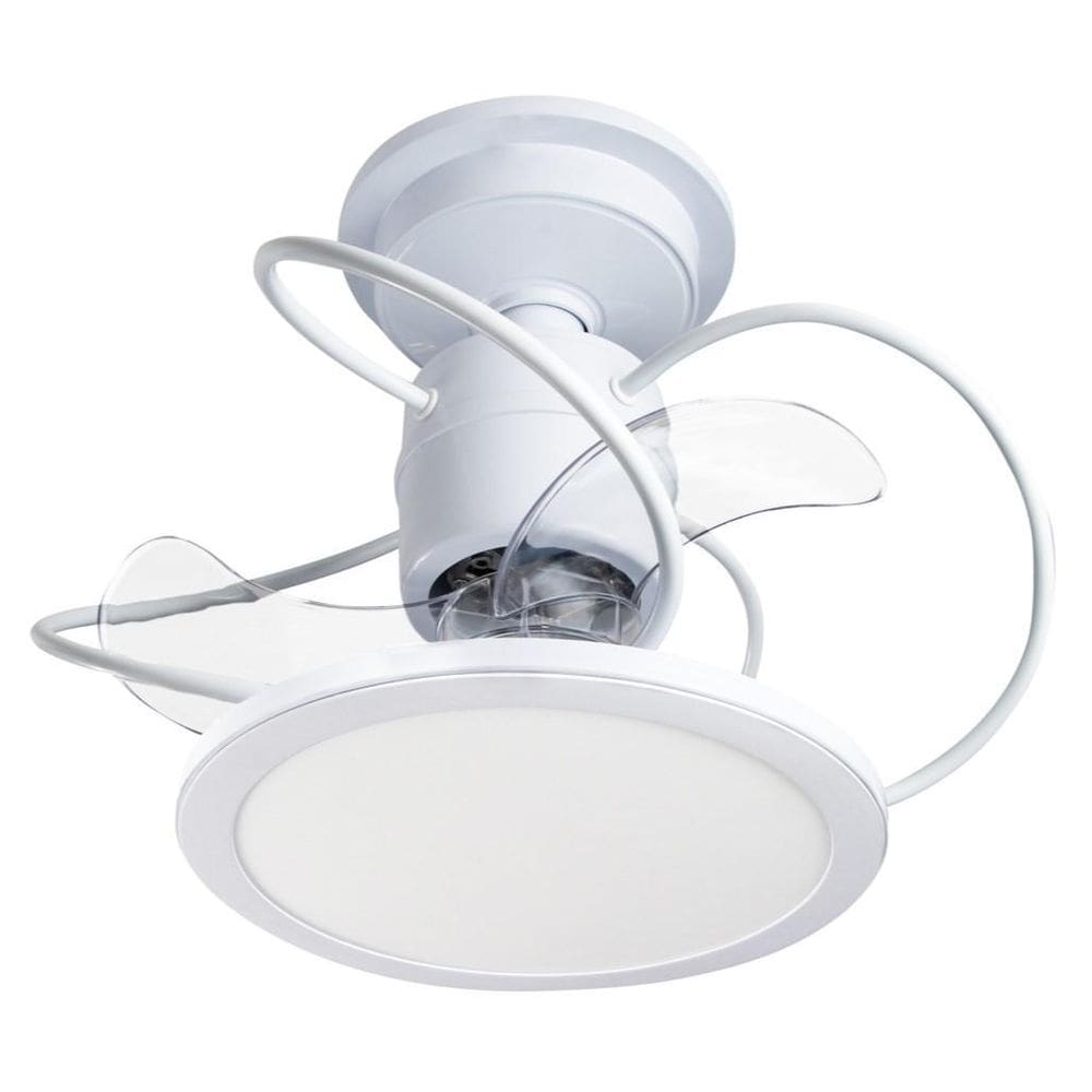 Ventilador De Teto Treviso Branco Confort Led 3000K Controle