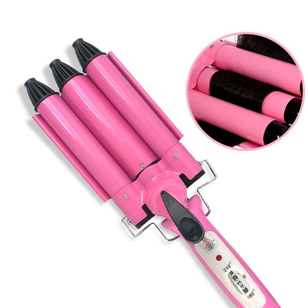 Chapinha Triondas Rosa Bivolt 25Mm Para Cabelos Liso