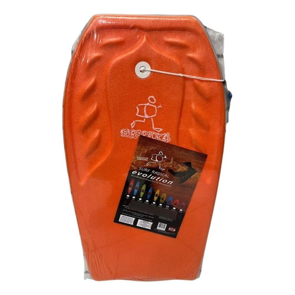 Prancha De Surf Bodyboard Surf Radical Grande Bb04 100x53 Cm Cor Laranja