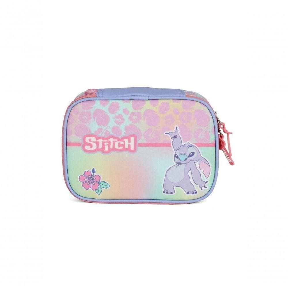 Estojo Stitch Rosa - Unico Rosa