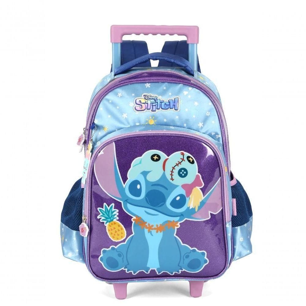 Mochila Com Rodas Stitch Violeta - Unico Roxo
