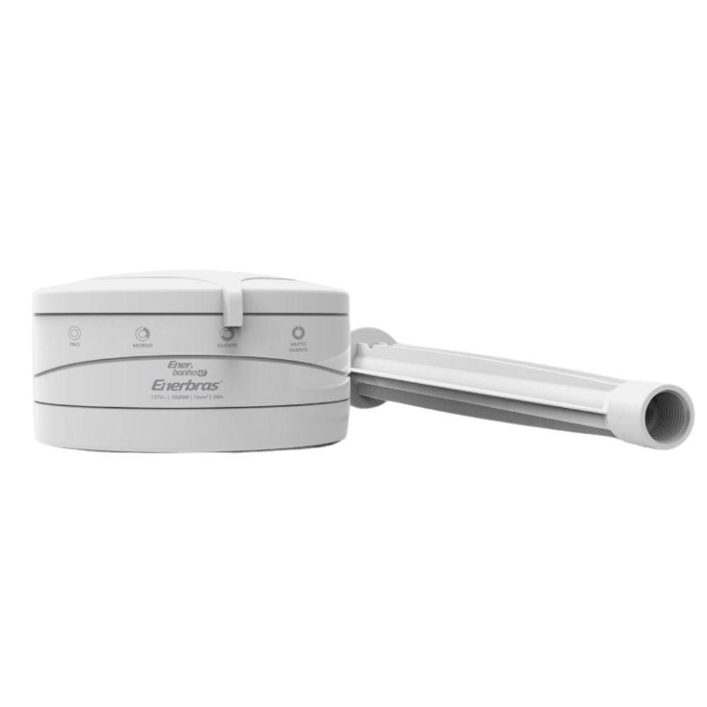 Kit Chuveiro Enerbanho 4t + Braço 6800w-220V Branco Enerbras