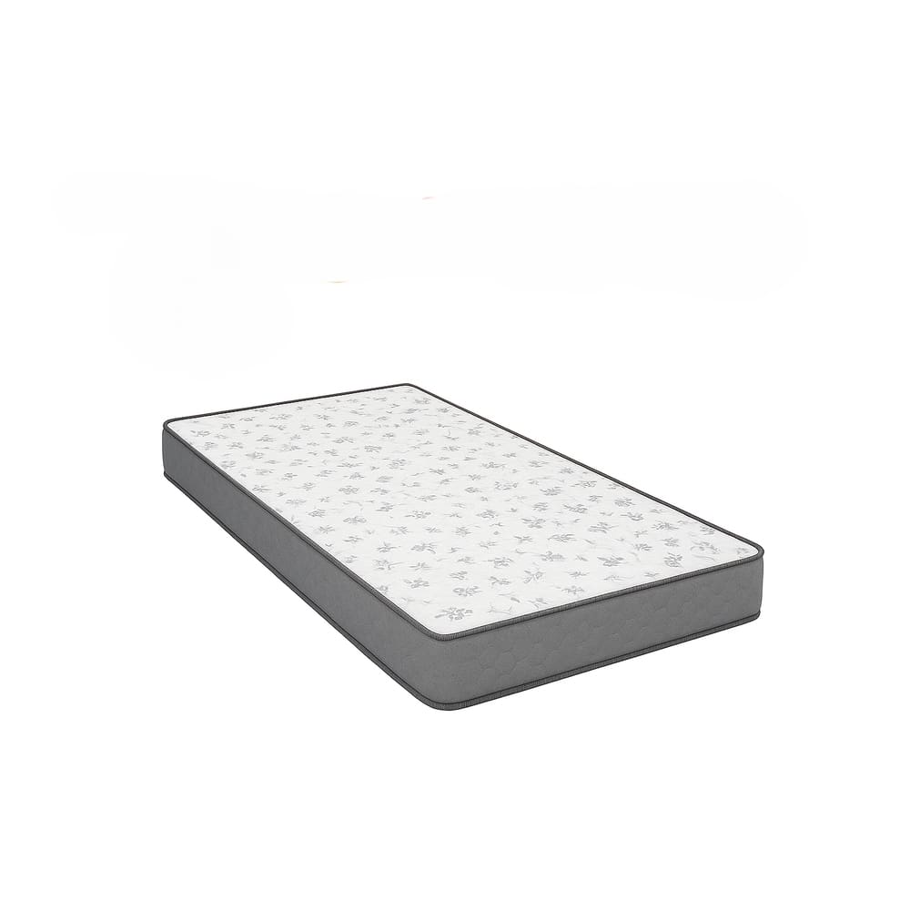 Colchão D23 Solteiro – Suede Cinza - 88 x 188 x 12 cm