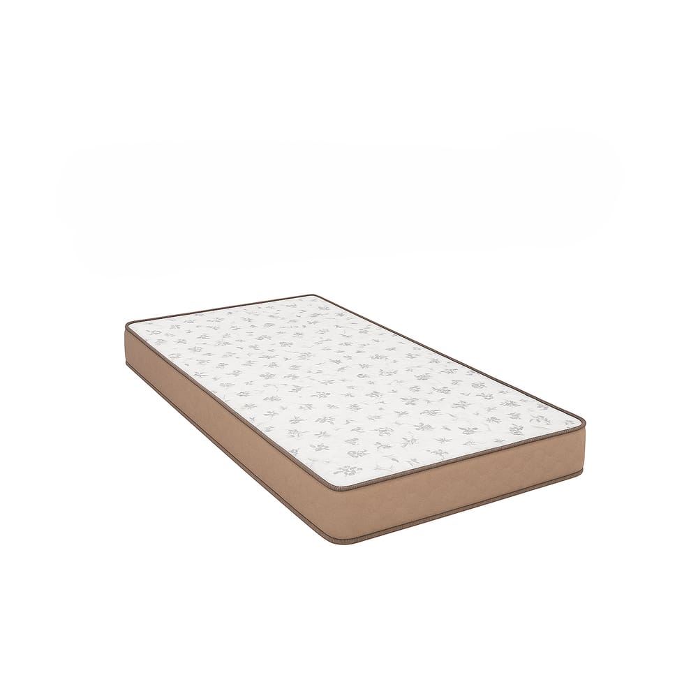 Colchão D23 Solteiro – Suede Bege - 88 x 188 x 12 cm