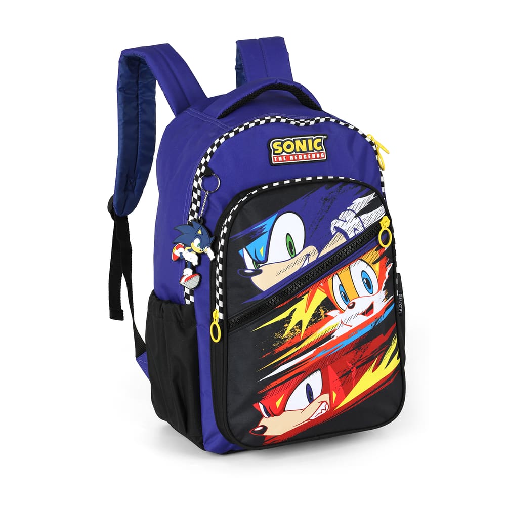 Mochila Escolar Sonic The Hedgehog Oficial Luxcel