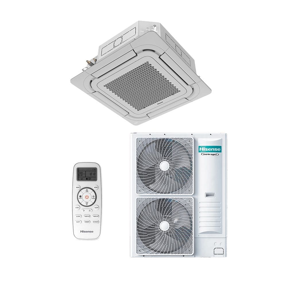 Ar Condicionado Split Cassete 4 Vias - Inverter R-32 - Hisense - 56.000 BTUs - Frio - 220V Monofásico