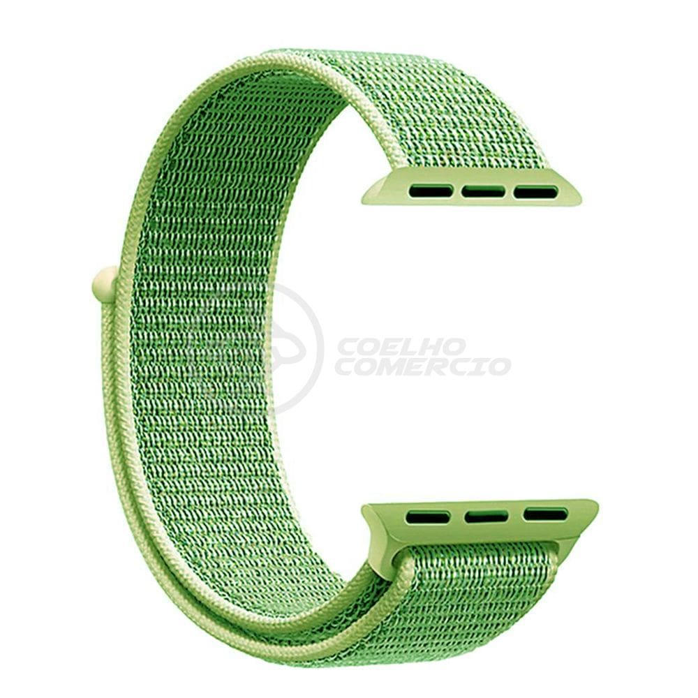 Pulseira Nylon Para IWO Smartwatch 42mm 44mm - Verde