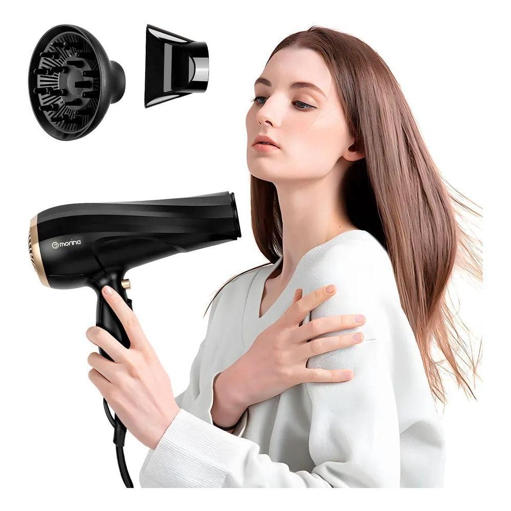 Morina Secador By-526 1900W Preto/Dourado